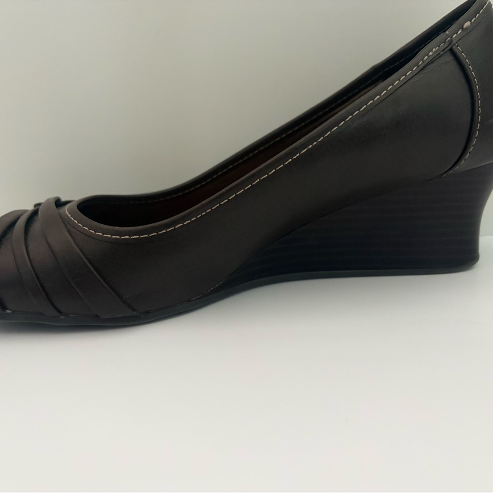 Mudd Dark Brown Wedge Shoes